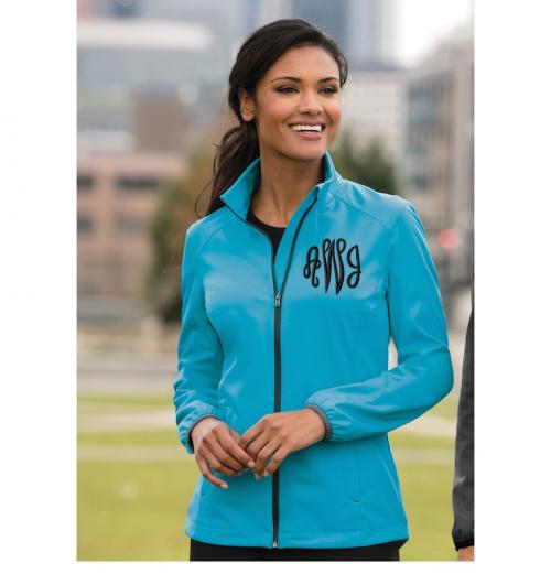 Ladies Soft Shell Sport Monogrammed Jacket  Apparel & Accessories > Clothing > Activewear > Active Jackets