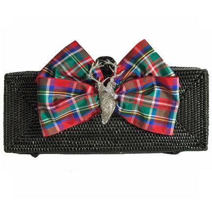 Long Rectangle Clutch Plaid Bow Stag  Long Rectangle Clutch Plaid Bow Stag  Apparel & Accessories > Handbags > Clutches & Special Occasion Bags