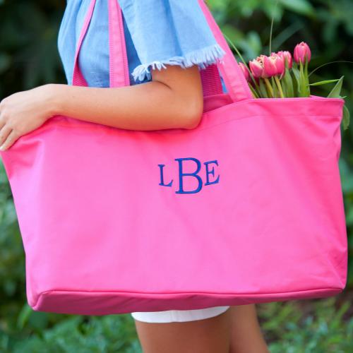 Personalized Hot Pink Ultimate Tote  Luggage & Bags > Shopping Totes