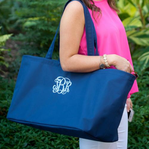 Personalized Navy Blue Ultimate Tote  Luggage & Bags > Shopping Totes