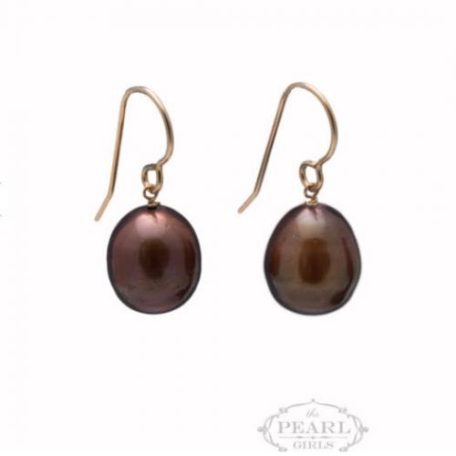 Chocolate Pearl Drop Earrings Chocolate Pearl Drop Earrings Apparel & Accessories > Jewelry > Precious Stones