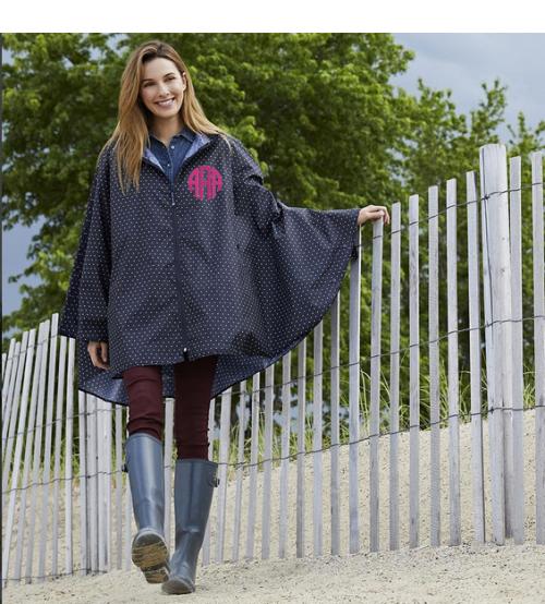Pack and Go Poncho Monogrammed by Charles River  Apparel & Accessories > Clothing > Outerwear > Rain Gear > Raincoats