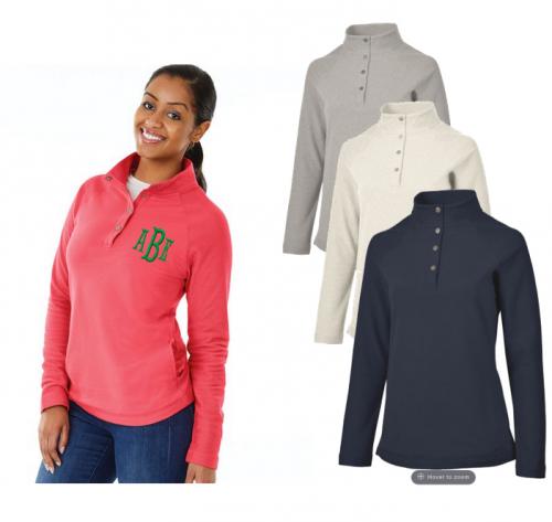Monogrammed Ladies Falmouth Pullover  Apparel & Accessories > Clothing > Activewear > Active Shirts