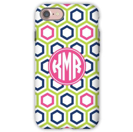 Personalized Phone Case Maggie Lime & Navy  Electronics > Communications > Telephony > Mobile Phone Accessories > Mobile Phone Cases
