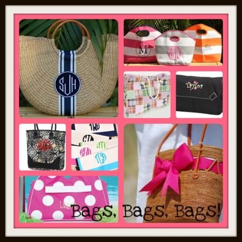 Monogrammed Purses and Handbags from The Pink Monogram Monogrammed Purses and Handbags NULL