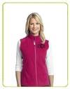 ladies monogrammed microfleece vest in all colors