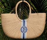 Monogrammed XLarge Over The Shoulder Basket 