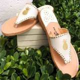 Palm Beach Classic Pineapple Sandals Shell  . . . 