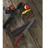 Personalized Angler Knife With Wooden Handle