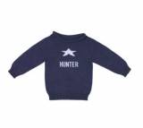 Personalized Kids Hand Knit Star Sweater