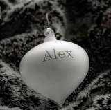 Personalized Opalescent Onion Ornament