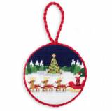 The North Pole Needlepoint Ornament