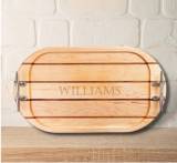 Personalized Oval Maple Serving Tray