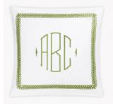 Astor Braid Sham Euro Monogrammed