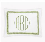 Astor Braid Sham Boudoir Monogrammed