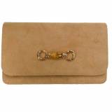 Lisi Lerch Ruby Sand Gold Charm Clutch 