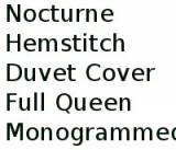 Nocturne Hemstitch Duvet Cover Full Queen  . . . 