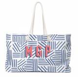 Clairebella Personalized Mod Stripes Tote