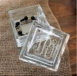 Monogrammed Crystal Jewelry Box