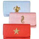 Lisi Lerch Ruby Straw Clutch 