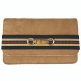 Lisi Lerch Ruby Tan Brown Gucci Band Clutch