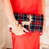 Lisi Lerch Avery Red Plaid Clutch 