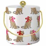 Clairebella Holiday Leopards Ice Bucket