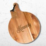 Personalized Round Cheese Board With Handle