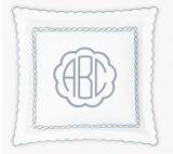 Matouk Classic Chain Scallop Euro Sham With  . . . 