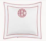 Ansonia Euro Sham With Top 3 Inch Monogram