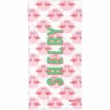 Personalized Flamingos Beach Towel
