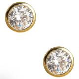 Lisi Lerch Large Bezel Stud 18K Gold Plated