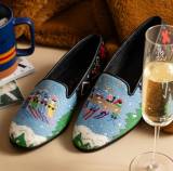 By Paige  Gone Skiing Needlepoint Loafer
