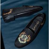  By Paige Needlepoint Loafer In Antler Crest 
