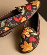 By Paige Fall Leave Needlepoint Loafers