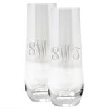 Personalized Stemless Champagne Glasses  . . . 
