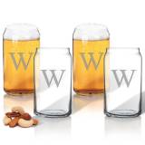 Personalized Beer Can Glasses Set Of 4