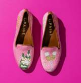 By Paige Needlepoint Loafers In Pink  . . . 