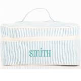 Monogrammed Stripes Train Case