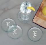 Personalized Set Of Four Crystal Coasters
