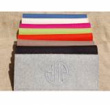  Monogrammed Felt Clutch Bag