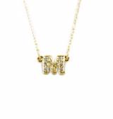 Petite Solid Gold Single Letter Initial  . . . 