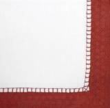 Personalized Red Sherbet Napkins