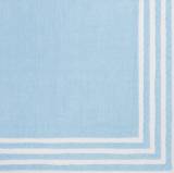Personalized Stripe Border Blue Napkins
