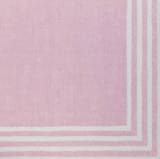 Personalized Stripe Border Pink Napkins