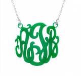 Monogrammed Acrylic Jewelry