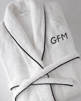 Matouk Monogrammed Terry Cairo Robe Custom  . . . 