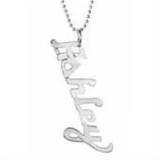 Dangling Monogrammed Nameplate Necklace In  . . . 