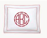 Ansonia King Sham 8 Inch Centered Monogrammed