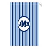Monogram Laundry Bag With Blue And White  . . . 
